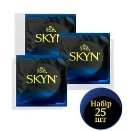 Набір презервативів Skyn Extra Lube Безлатексні З подвійним змащенням 25 шт. (4821002028023)