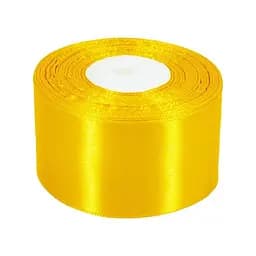 Атласна стрічка для рукоділля Bambi АБ-504, 5 см x 23 м, Жовтий