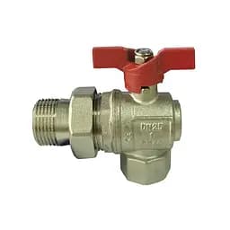 Кран кульовий кутовий з американкою Selba 1″ SL1543 - мініатюра 2