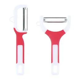 Набор ножей-экономок для чистки овощей 2 шт. в наборе, Kitchen Master Красный 84243