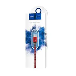 Кабель Hoco X14 Times speed Type-c charging cable L-1 м Чорний Червоний - мініатюра 2