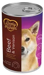 Вологий корм для дорослих собак з телятиною та олениною Lovely Hunter Adult with Beef and Venison 800 г