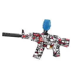 Автомат G 500-5, орбизы, 2 режима, глушитель, аккумулятор 7.4V, красный цвет