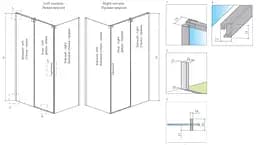 Душові двері Radaway Espera KDJ 495х2000 скло, хром, права (380495-01R) - мініатюра 7