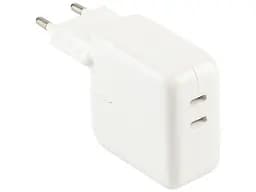 Зарядний пристрій блок адаптер Foxconn Dual Type-C PD 25 W + 25 W Total 50 W