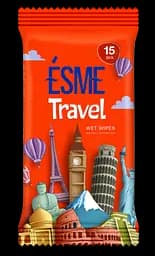 Вологі серветки Esme Подорож, 15 шт.