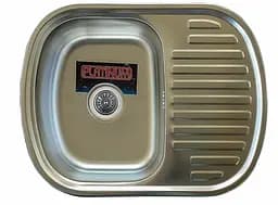 Кухонная мойка из нержавеющей стали Valeso декор 6349 (0,8/180 мм), R, Decor