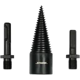 Свердло конічне для розколювання дерева Vorel Ø=32 мм h=90 мм з 2 шпинделями (SDS+ і 3-кутний) (22590)