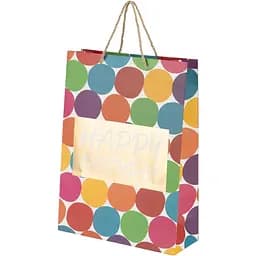 Пакет подарунковий Кульки 1833L Різнокольоровий