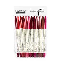 Набор карандашей для губ Flormar Waterproof (12 шт), №102-113