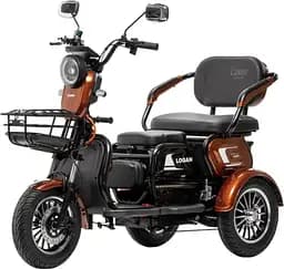 Электроскутер Трехколесный Corso Logan (1200W 72V/23Ah) Коричневый