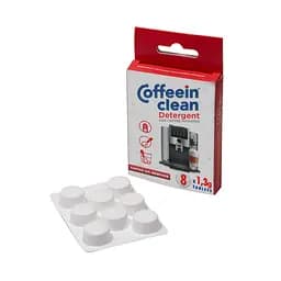 Професійний засіб Coffeein clean DETERGENT (таблетки 2.5g) для видалення кавових масел блістер 8 таблеток  duplication