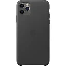 Оригинальный кожаный чехол Apple Leather Case для iPhone 11 Pro Max (6.5") Black (MX0E2ZM/A)