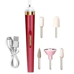 Портативний фрейзер для манікюру та педикюру Flawless Nail Polisher М2 акумуляторна 5 насадок 
