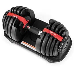 Гантель розбірна регульована Gymtek 2,5-24кг червоний - мініатюра 2