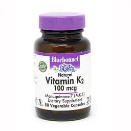 Витамины и минералы Bluebonnet Vitamin К2 100 мкг 50 капсул