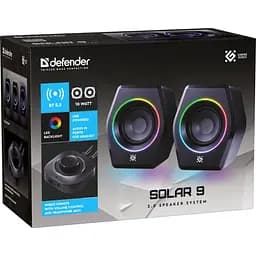 Акустична система 2.0 Defender Solar 9, 10Вт, Bluetooth, RGB підсвітка, USB, чорна (65939) - мініатюра 5