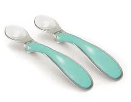 Набір силіконових ложок Nuvita Easy Eating, м'ятний, 2 шт. (NV8480COOLGREEN)