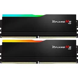 Модуль пам'яті G.Skill DDR5 32GB (2x16) Ripjaws M5 5200Mhz RGB Black XMP (F5-5200J4040A16GX2-RM5RK)