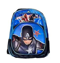 Рюкзак C 65524 пластикова вставка, регульовані лямки, 3 відділення, в пакеті (6900067655240) Капітан Америка Вид 2