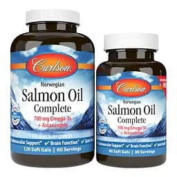 Жирные кислоты Carlson Labs Salmon Oil Complete 120+60 капсул
