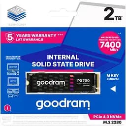 Накопичувач SSD 4TB Goodram PX700 M.2 2280 PCIe 4.0 x4 NVMe 3D NAND (SSDPR-PX700-04T-80) - мініатюра 4