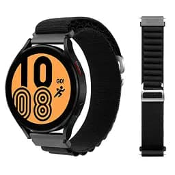 Ремінець для Samsung Galaxy Watch 5 40mm - чорний Watchbands NormalCloth ширина кріплення 20мм нейлоновий (W24-7WB61681533) - мініатюра 3
