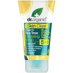Відлущуючий скраб Зелений чай Dr. Organic Tea Tree Exfoliating Scrub 150 мл