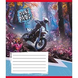 Зошит загальний "Без паніки" Leader 048-590173K-3 в клітинку, 48 аркушів