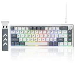 Игровая механическая клавиатура Womier VK66 Pro / Проводное подключение / Womier POM Series Switches / Grey