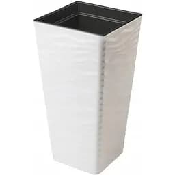 Горщик для квітів Form-Plastic Sahara slim квадро-40 77.5 л білий (3970-011)