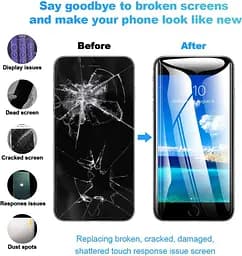EFAITHFIX Дисплей для iPhone 6S Заміна РК-екрана Чорний 4,7-дюймовий дисплей у зборі Рамки 3D Сенсорний екран Дигітайзер - мініатюра 3