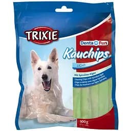 Лакомство для собак Trixie Пластинки для чистки зубов со спирулиной Denta Fun 100 г