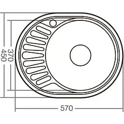 Мийка для кухні Zerix Z5745-06-160D decor (ZX1589) - мініатюра 2