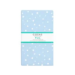 Простирадло Cosas на резинці в дитяче ліжечко 70х140 light blue starfall, блакитний (StarFall_LightBlue_70x140x12) - мініатюра 4