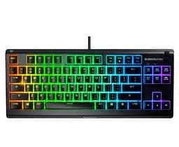 Клавиатура игровая мембранная бесшумная STEELSERIES APEX3 UA TKL RGB Whisper Quiet gaming switches - мініатюра 2