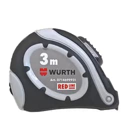 Рулетка карманная Wurth Red Line 3 м (0714699921)