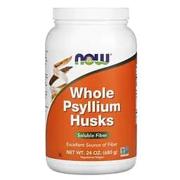 Цілісне лушпиння подорожника Now Foods Whole Psyllium Husk 680 г
