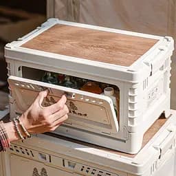 Туристичний складний контейнер ящик Naturehike CNH22SN019 25л (Світло-сірий) - мініатюра 8