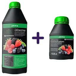 Набір: добриво Plantin Growstim Rougevert для ягід 1 л + добриво Plantin Growstim Rougevert для ягід 0.25 л