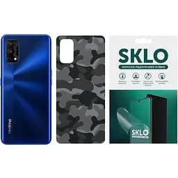 Захисна плівка SKLO Back тил Camo для Realme X7 Pro Сірий / Army Gray