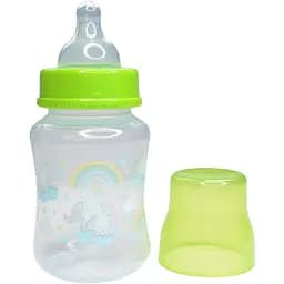 Пляшечка для годування Курносики з широкою шийкою 250 мл салатова (7006 сал)