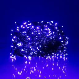 Новорічна гірлянда Різдвяна фея GarlandoPro 50 м 500 LED чорний дріт Синій CF500L50MBBL - мініатюра 3