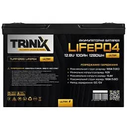 Акумулятор Trinix TLFP-12100 Ultra LiFePO4 12.8В 100Аг - мініатюра 3