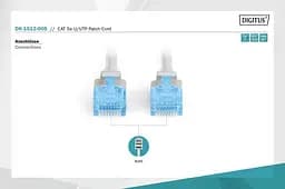 Патч-корд Assmann CAT 5e U-UTP, ПВХ AWG 26/7, довжина 0,5 м DK-1512-005 Gray