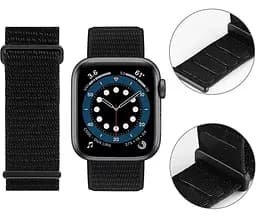 Нейлоновий ремінець Primo для Apple Watch 38mm / 40mm / 41mm / Series 10/11-42mm - Black - мініатюра 5