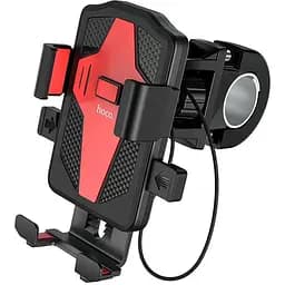 Холдер Hoco CA73 Flying one-touch bicycle and motorcycle universal holder Черный Красный