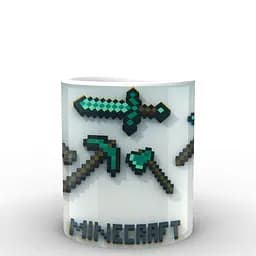 Кружка GeekLand Minecraft Майнкрафт меч MС.02.005 330 мл белая