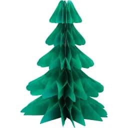 Новорічна декорація на стіл Devilon Ялинка паперова 25 см зелена (610143)