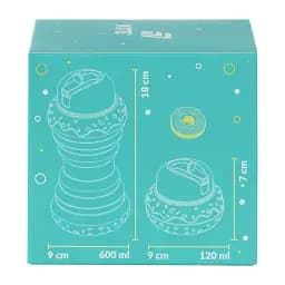 Силіконова пляшка для води Kite 600 мл бірюзова (K26-1271-1) - мініатюра 6